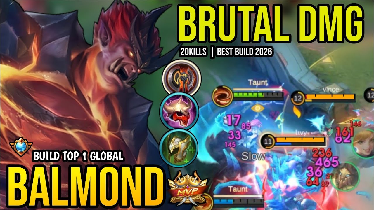 20KILLS! BALMOND BEST BUILD 2026 | BUILD TOP 1 GLOBAL BALMOND GAMEPLAY ...
