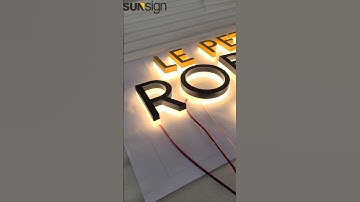 Stunning Backlit Channel Letter Sign #customsignage #logosign