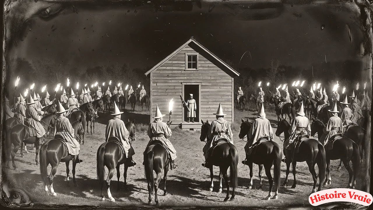 300 Membres du KKK Encerclent sa Maison sans Connaître sa Véritable Identité