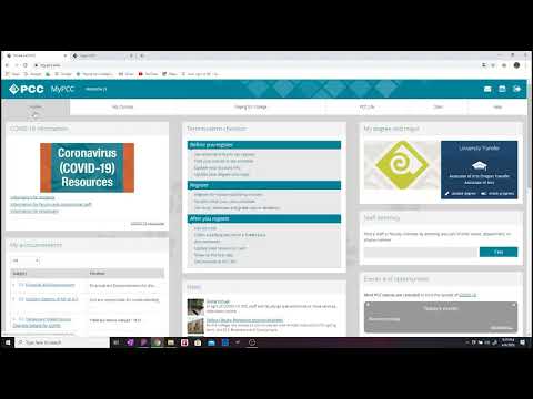 How To Access D2L (PCC Online learning environment)