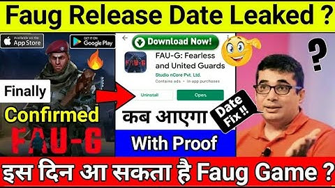 FAUG OFFICIALLY LAUNCHING DATE CONFIRMED | FAUG GAME RELEASE DATE | FAUG PRE REGISTRATION | #FAUG
