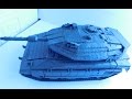 Танк MERKAVA MK 4 из пластилина пародия на испытания чумовая боевая КОЛЕСНИЦА