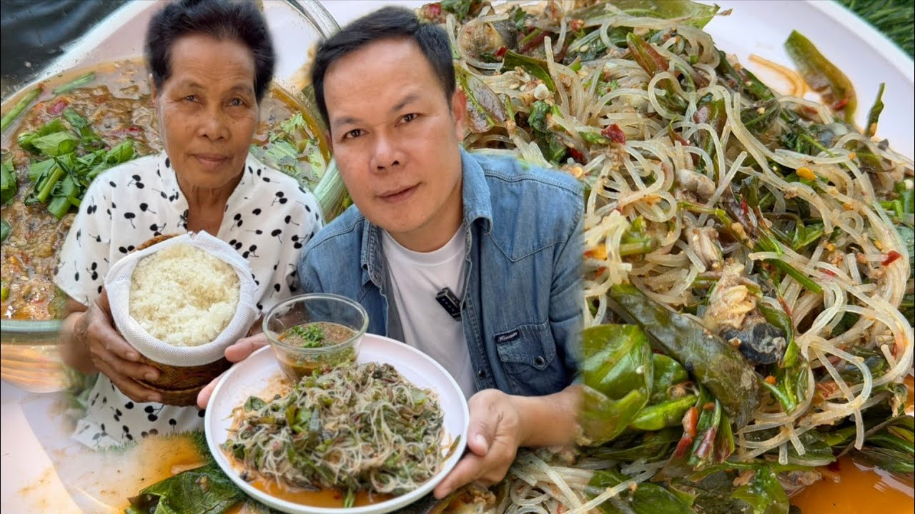 ซุปผักติ้วใส่ป่นเขียดใส่หัวหอยบอกเลยว่าสูตรนี้เด็ดอร่อยจริง