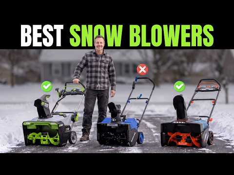 ✅ 7 Best Cordless Snow Blowers [2026] ❄️ Best Electric Snow Blower for Every Driveway