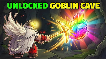 I unlocked the Goblin cave on the Roblox The Forge