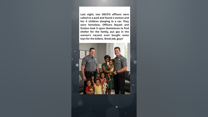 Officers Help Homeless Mom and Kids