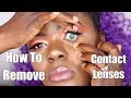 How To Easily Remove Contact lens Without Touching Your Eyes | Dilias Empire.