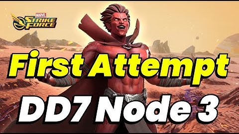 Dark Dimension 7: Node 3 FIRST ATTEMPT! SCARY NODE! MEPHISTO DD7 | MARVEL Strike Force - F2P