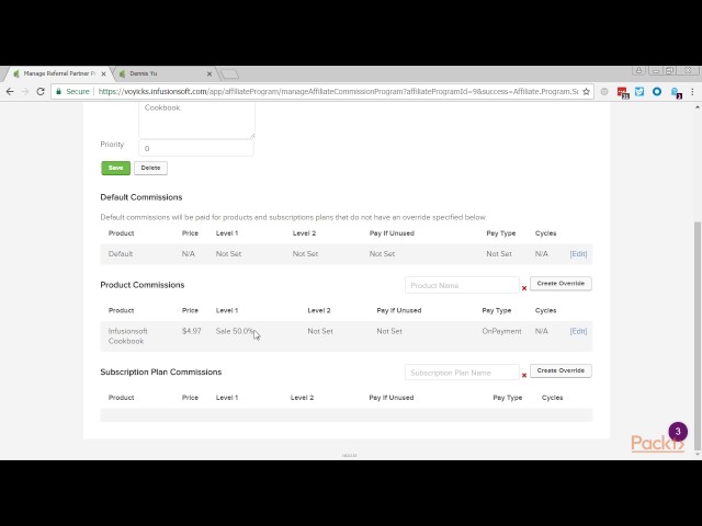 Real World Infusionsoft : Setting Up a Basic Referral Partner Program |  packtpub.com - YouTube