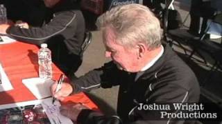 Nascar Mrn Announcer Barney Hall Signing Autographs