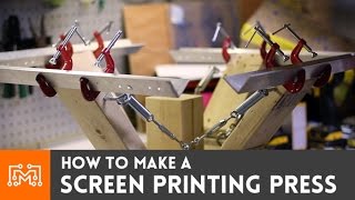 How To Make A 4 Color Screen Printing Press