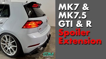 Spoiler Extension Install on a MK7 MK7.5 GTI & Golf R (CJM Industries)
