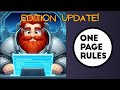 Rules update one page rules edition 33