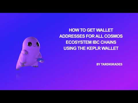 How to get wallet addresses for all Cosmos Ecosystem IBC chains using the Keplr wallet