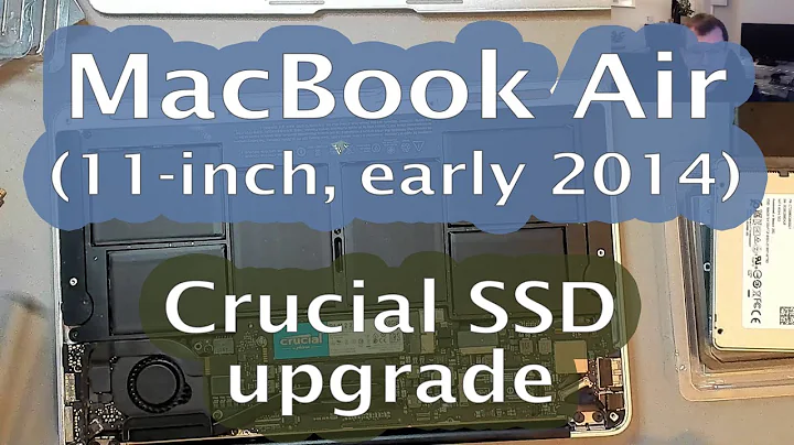 [29] SSD upgrade in an Apple MacBook Air A1466 (11-inch, early 2014)