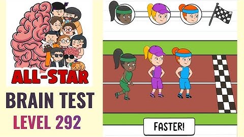 Brain Test All Star Level 292 | The green athlete must win the race | Walkthrough