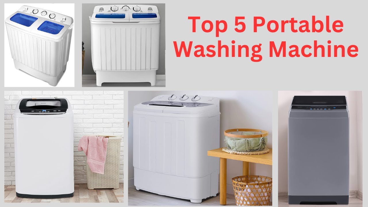 2 in 1 Portable Washing Machine, Twin Tub Compact Washer 28lbs Capacity, Washer and Spinner Dryer