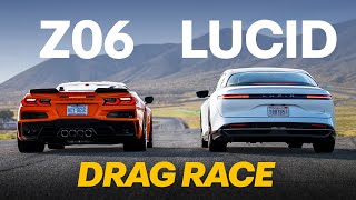 Chevrolet Corvette Z06 vs Lucid Air Grand Touring | Drag Race