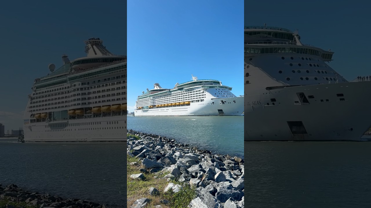 Adventure of the Seas departing Port Canaveral #portcanaveral #adventureoftheseas #royalcaribbean