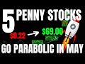 5 penny stocks to buy now may 2024  will go parabolic  top pennystocks kulr oss idk pltr act pcsa