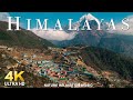 FLYING OVER HIMALAYAS (4K VIDEO UHD) - Relaxing Music Along With Beautiful Nature Videos - 4K LIVE