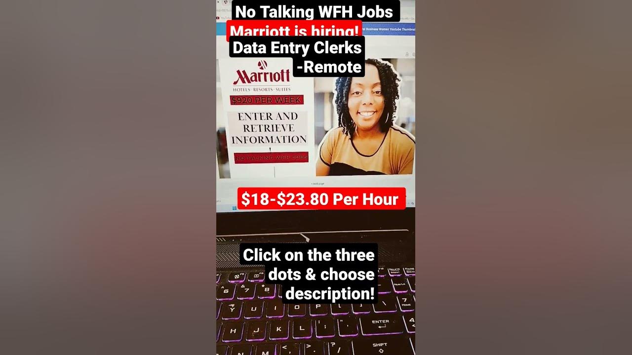 Urgently Hiring Marriott Work From Home No Talking WFH Jobs shorts marriott-interview-laundry-attendant-youtube