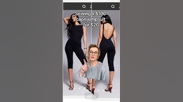 Sewing $100 Capri jumpsuit for $20 easy sewing project￼
