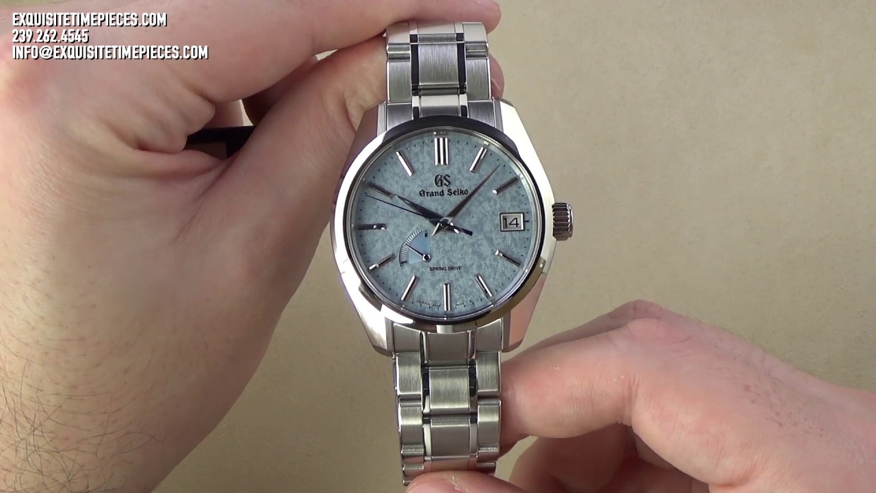 Grand Seiko Spring Drive Ice Blue Dial Limited Edition SBGA387 Watch Review  
