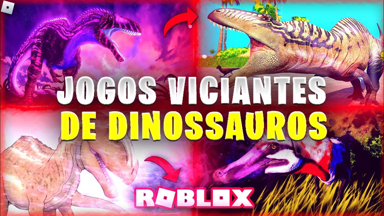 TOP 5 - OS MELHORES JOGOS de DINOSSAURO do ROBLOX! 🦖 