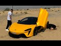 This russian girl beached the mclaren