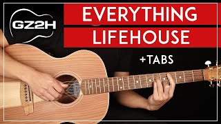 Everything Guitar Tutorial Lifehouse Guitar Lesson |Fingerpicking + Chords + TAB|