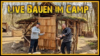 Live bauen im Camp - Outdoor Bushcraft Deutschland