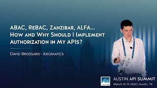 ABAC, ReBAC, Zanzibar, ALFA… How and Why Should I Implement Authorization in My APIs? screenshot 4