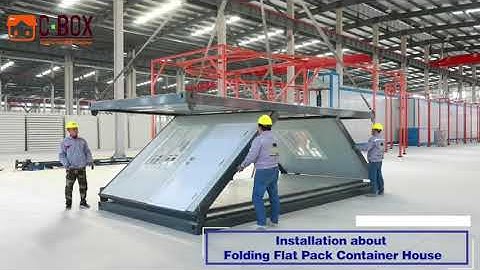 Installation about Foldable Flat Pack Container