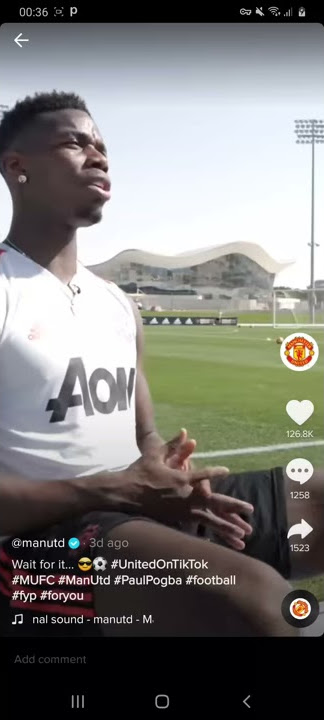 Manchester United TikTok video: Wait for it Pogba 😁