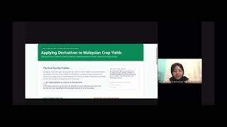 FFT10603 (P31 2026 Project Application of Derivatives in Bioscience in Malaysia)