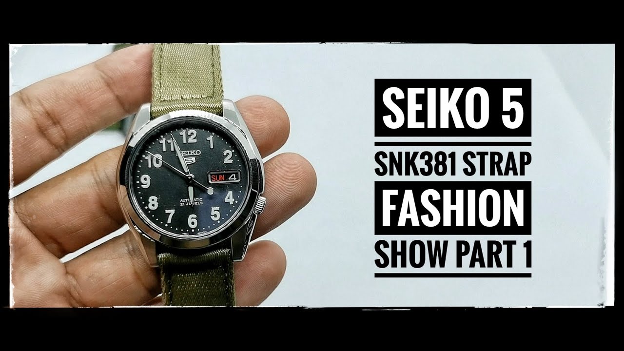 5 Best Straps for the Seiko 5 SNK381: Part 1 - YouTube