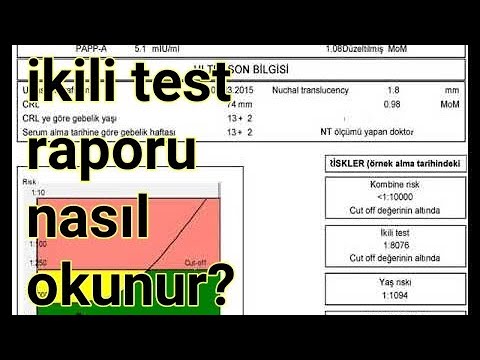 İkili tarama testi (11-14, ense kalınlığı, Down sendromu testi, "zeka testi")  raporu nasıl okunur?