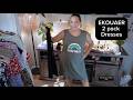 Ekouaer Nightgowns for Women 2 Pack Sleeveless Sleepshirts Tank Night Gowns | Wide Strap, Crew Neck,