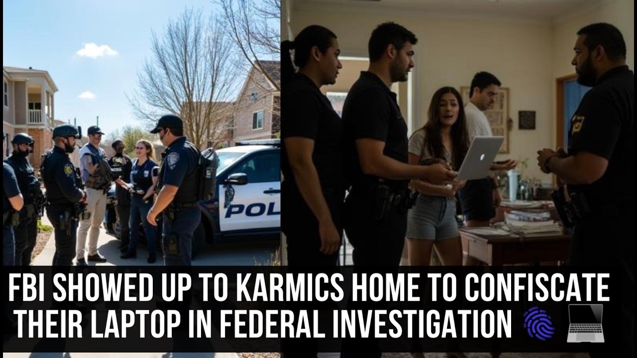 FBI 👮‍♂️🚨 confiscated the KARMICS LAPTOP 💻‼️