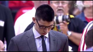 20130429 vs Thunder 赛前唱国歌时小林沉思