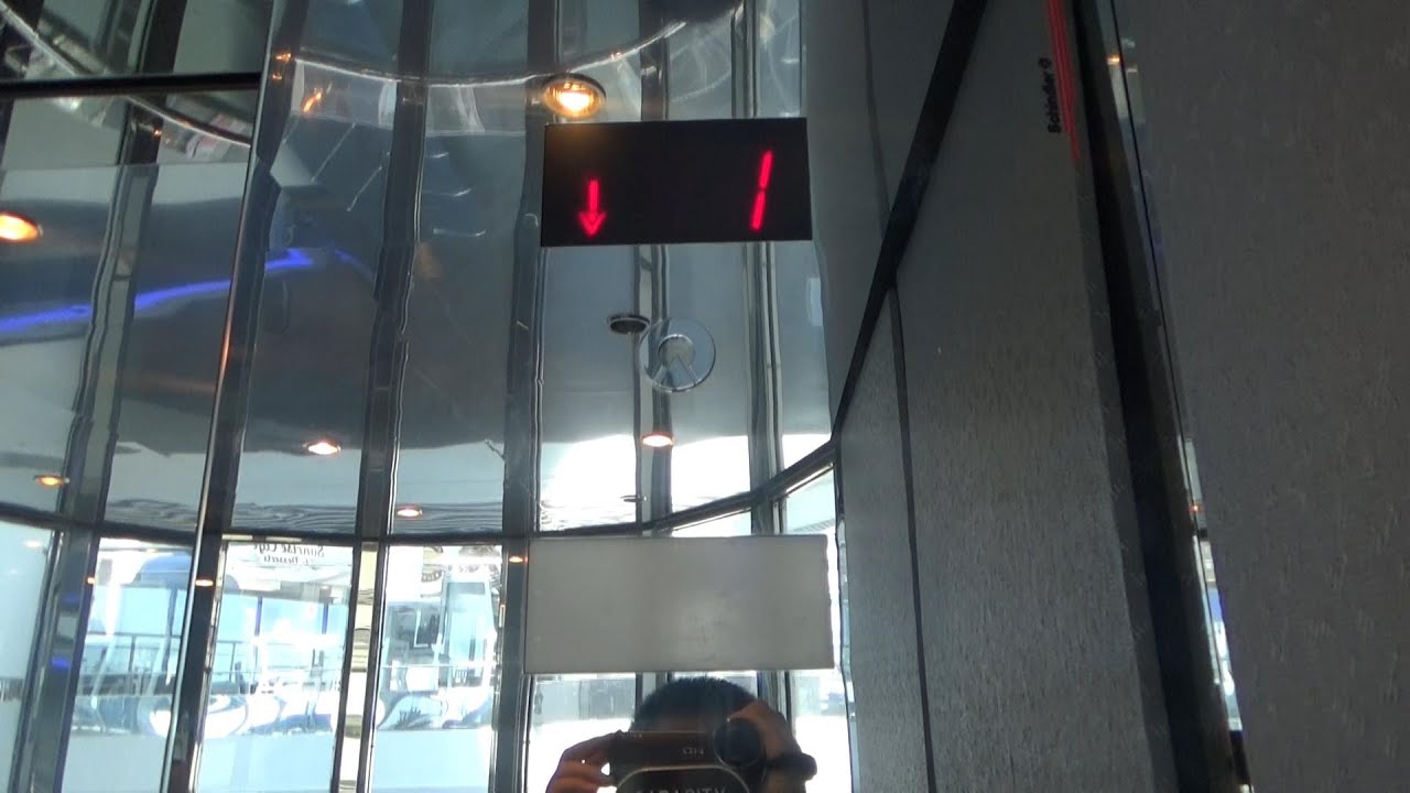 Schindler Hydraulic Glass Elevator at The Columbia Metropolitan Airport in West Columbia SC