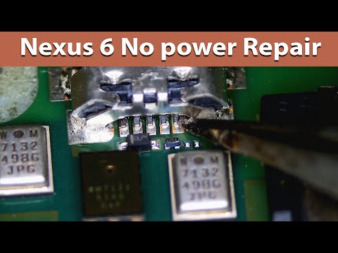 Google Nexus 6 Phone No power charging port repair