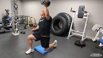 Half Kneeling Single Arm DB Curl & Press