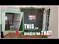 RENTER FRIENDLY HACK cover up an opening with a faux wall!!