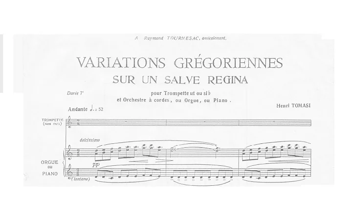 Henri Tomasi: Variations Grgoriennes sur un Salve ...