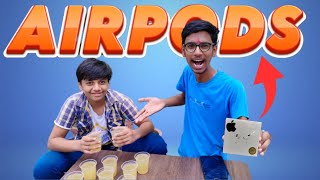 Who Drinks The Most Jaljeera Water Will Win - Apple AirPods