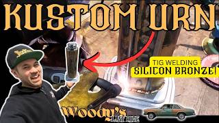 HOW TO TIG WELD SILICON BRONZE  Making a Kustom Urn For WOODY