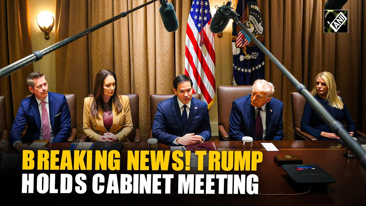 BREAKING NEWS! US President Donald Trump holds detailed cabinet meeting ...