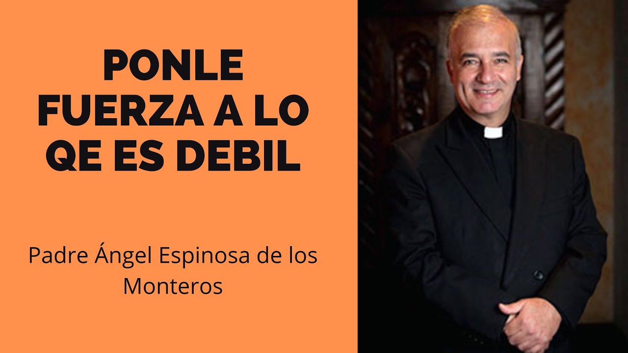 PONLE FUERZA A LO QE ES DEBIL, Reflexión Padre Ángel Espinosa de los  Monteros - YouTube